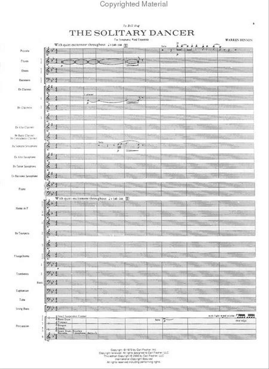 The Solitary Dancer The Solitary Dancer Concert Band scores gallery preview page 2