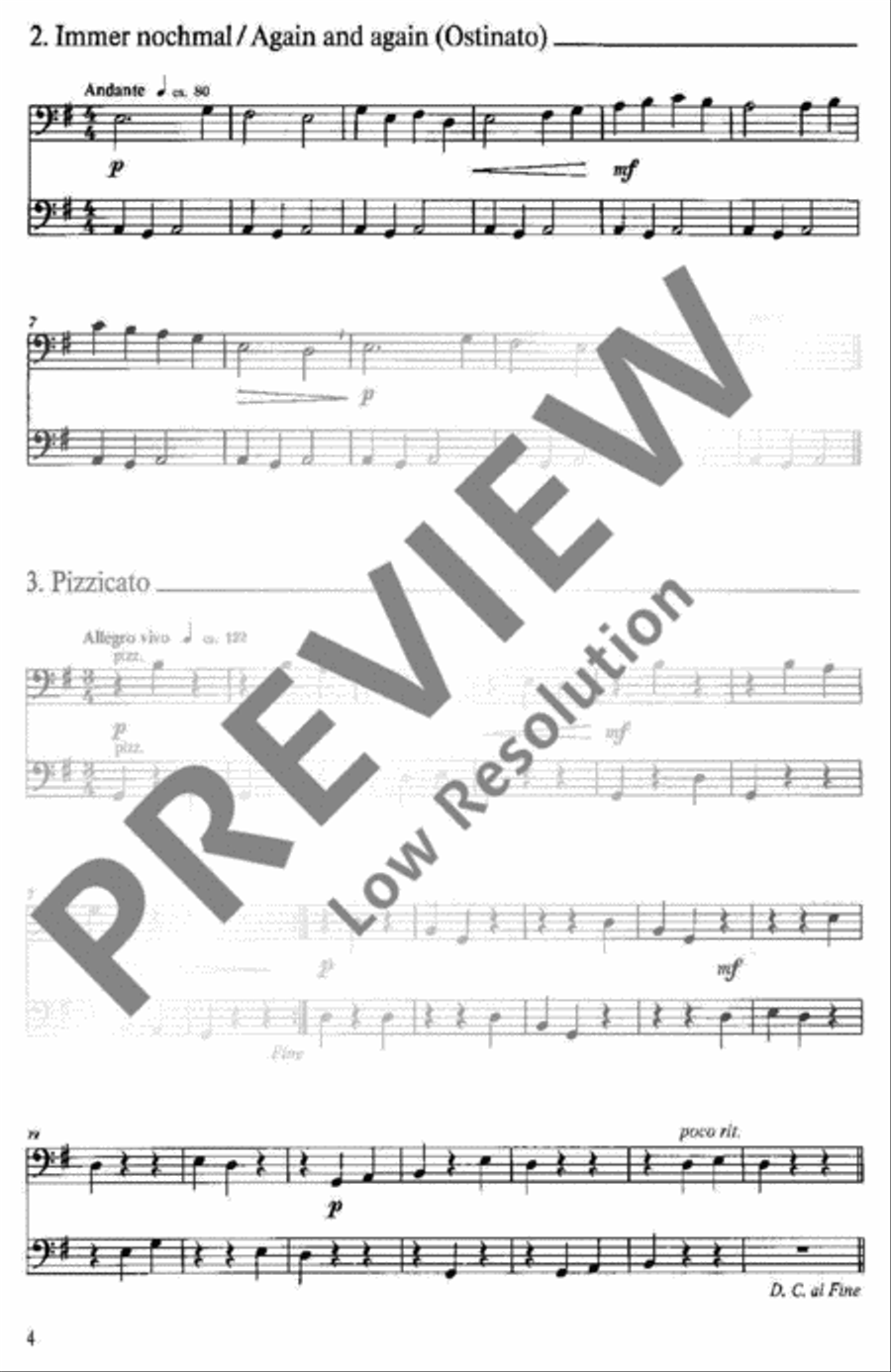 15 easy Duets 15 easy Duets Cello scores gallery preview page 3