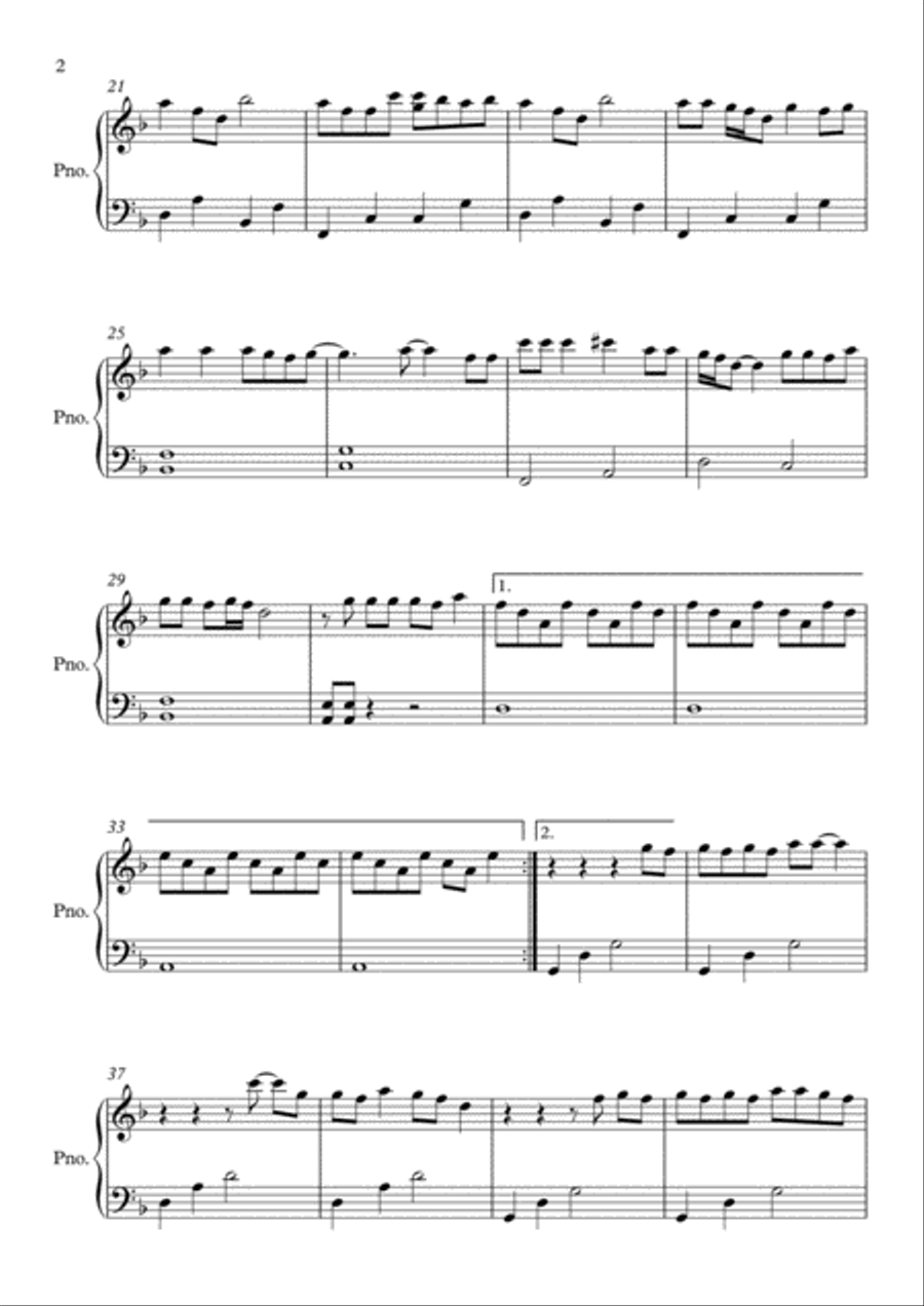 Grenade Easy Piano scores gallery preview page 2