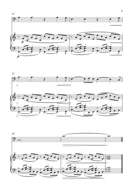 Hallelujah - Leonard Cohen - Bassoon, Piano