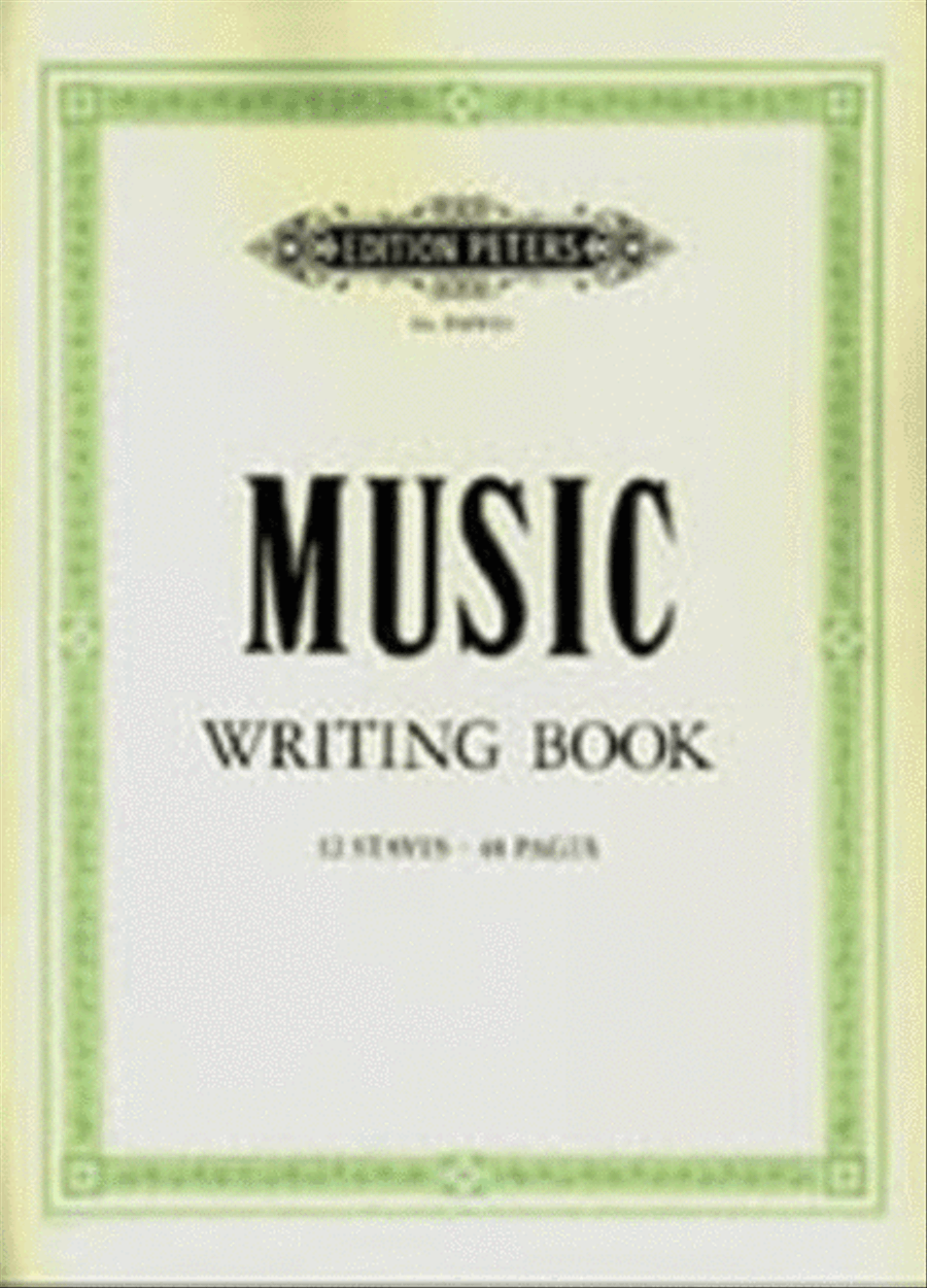 Peters Music Writing Book 12 Stave 48Pp Staff Paper scores gallery preview page 1