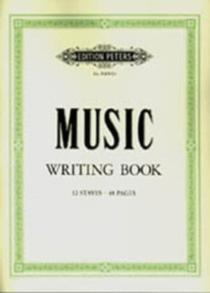 Book cover for Peters Music Writing Book 12 Stave 48Pp