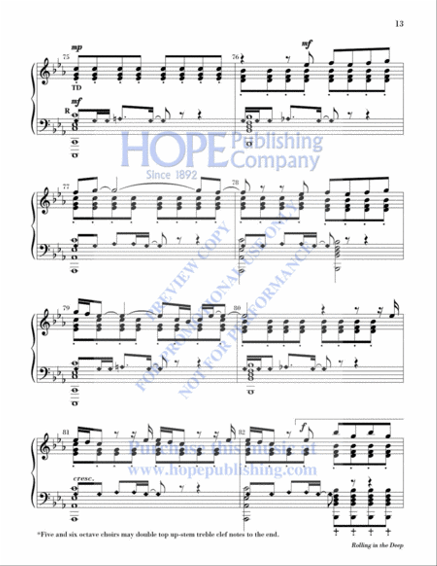 Rolling in the Deep 2-Octaves scores gallery preview page 14