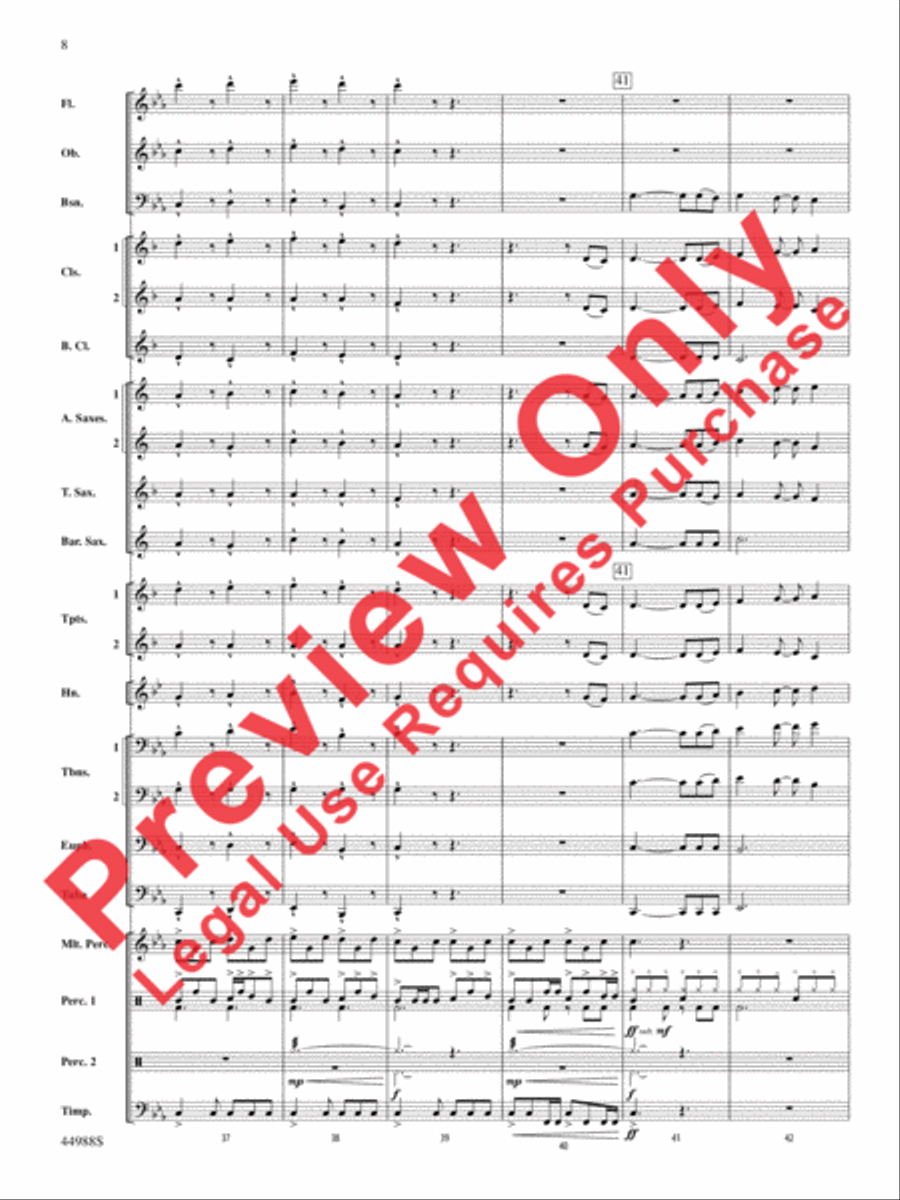 Escape from Dead Raider's Hollow Concert Band scores gallery preview page 9