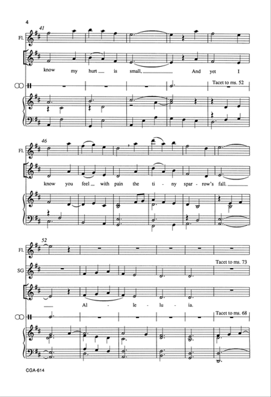 Your Trusting Child Your Trusting Child Unison Choir scores gallery preview page 4