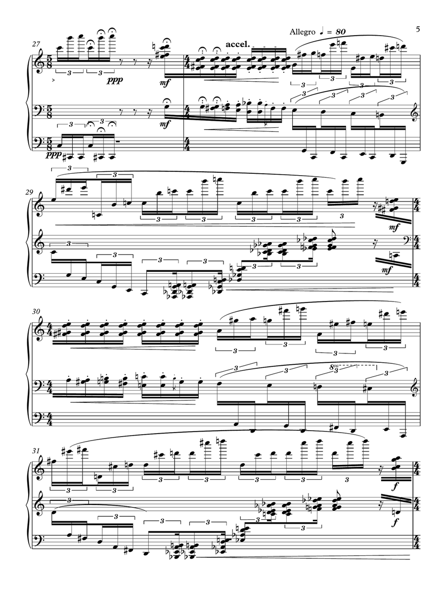 Valle Rhapsodi e Napolonit Piano Solo scores gallery preview page 5