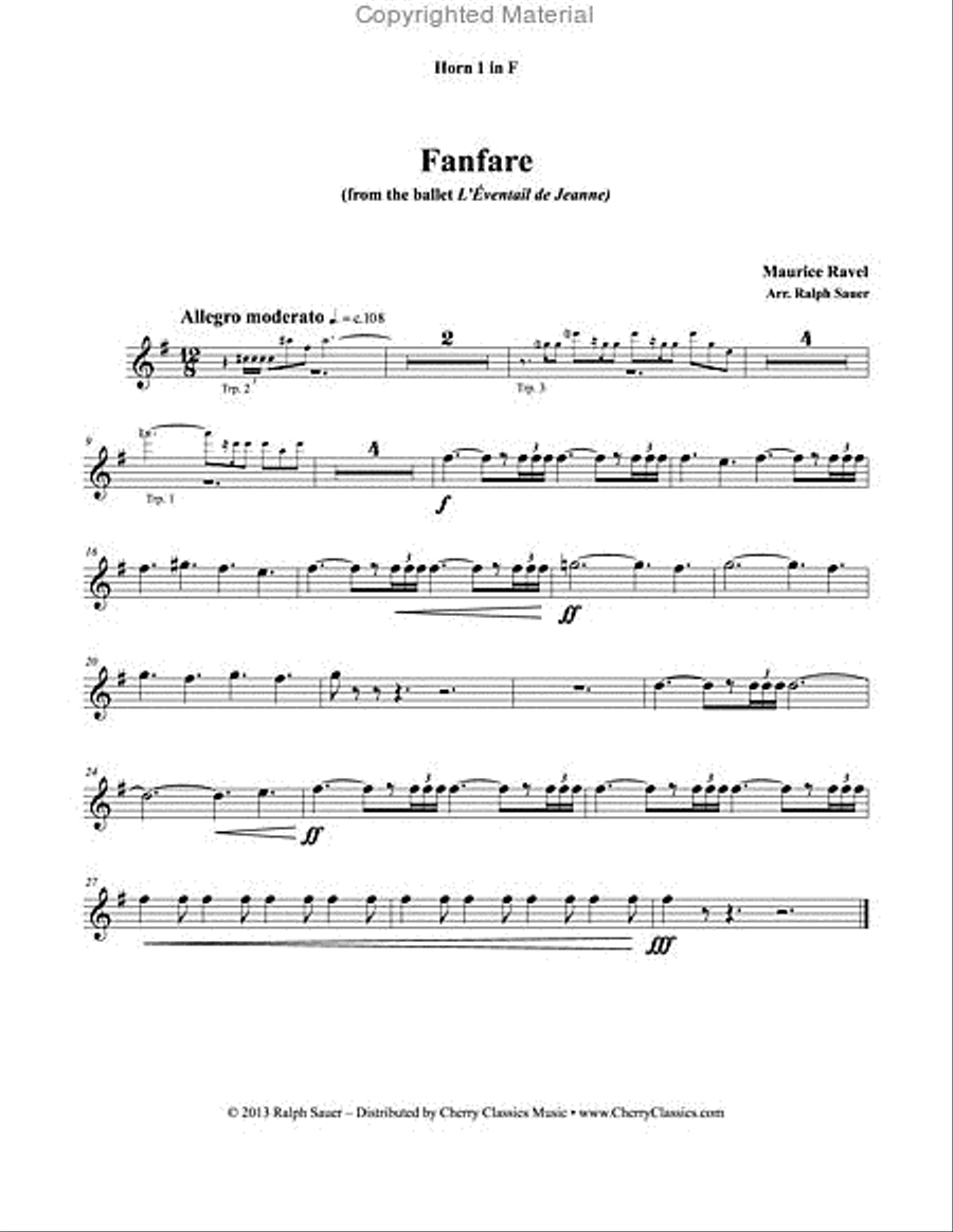 Fanfare for Large Brass Ensemble Score scores gallery preview page 6