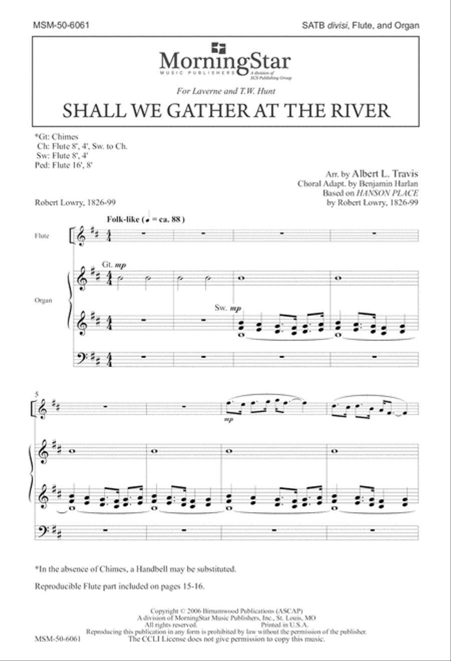 Shall We Gather at the River Divisi scores gallery preview page 2