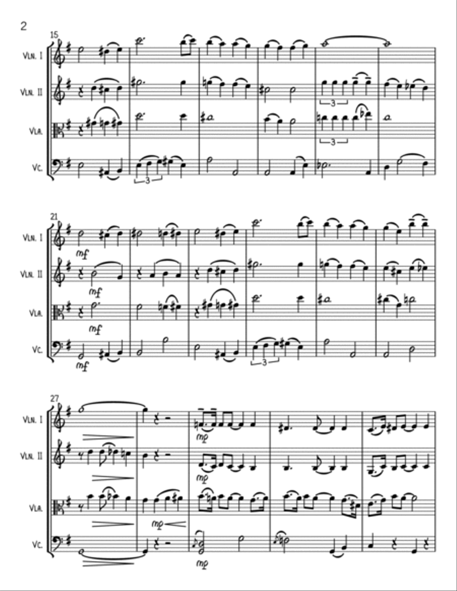 We'll Meet Again We'll Meet Again String Quartet scores gallery preview page 2