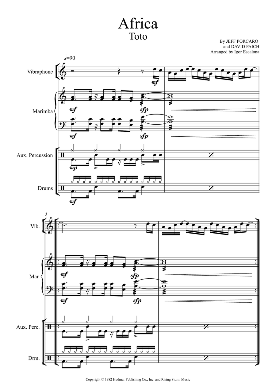 Africa Percussion Ensemble scores gallery preview page 3
