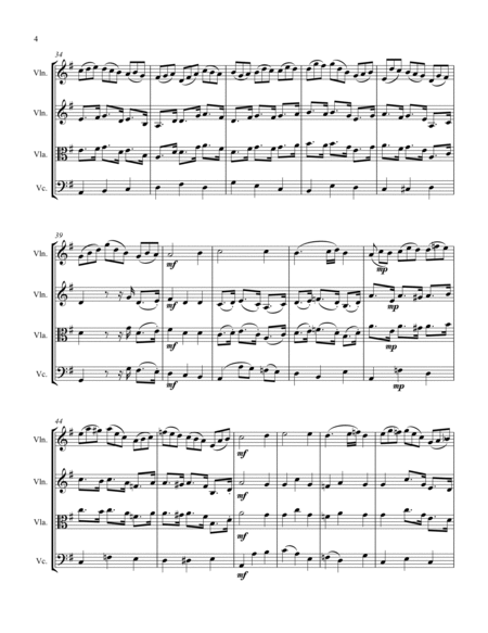 JESU, JOY OF MAN'S DESIRING- String Trio, Intermediate Level for 2 violins and cello or violin, viol image number null