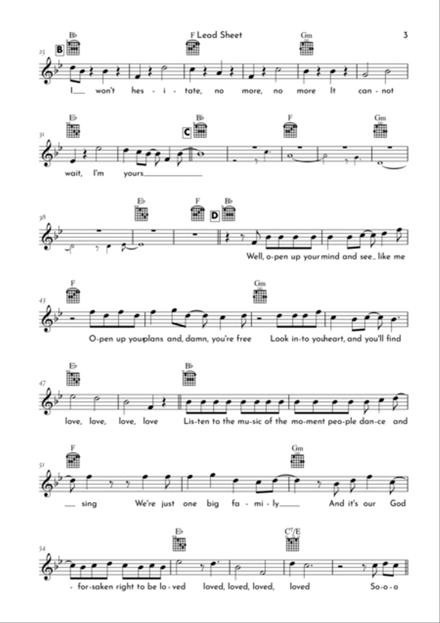I'm Yours Electric Guitar scores gallery preview page 3
