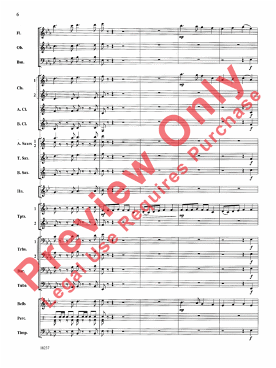 Twenty Carols in 2 Minutes Concert Band scores gallery preview page 7