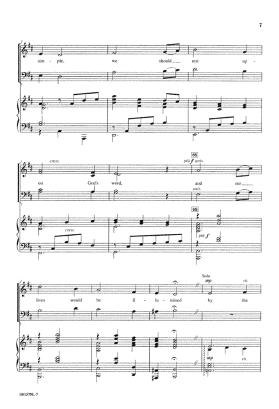 There's a Wideness in God's Mercy 4-Part scores gallery preview page 7
