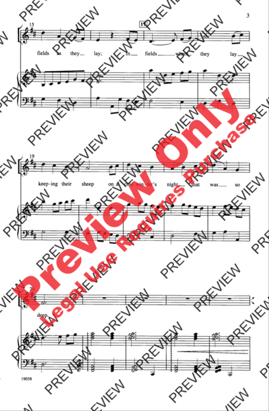 Minuet Noel 2-Part scores gallery preview page 3