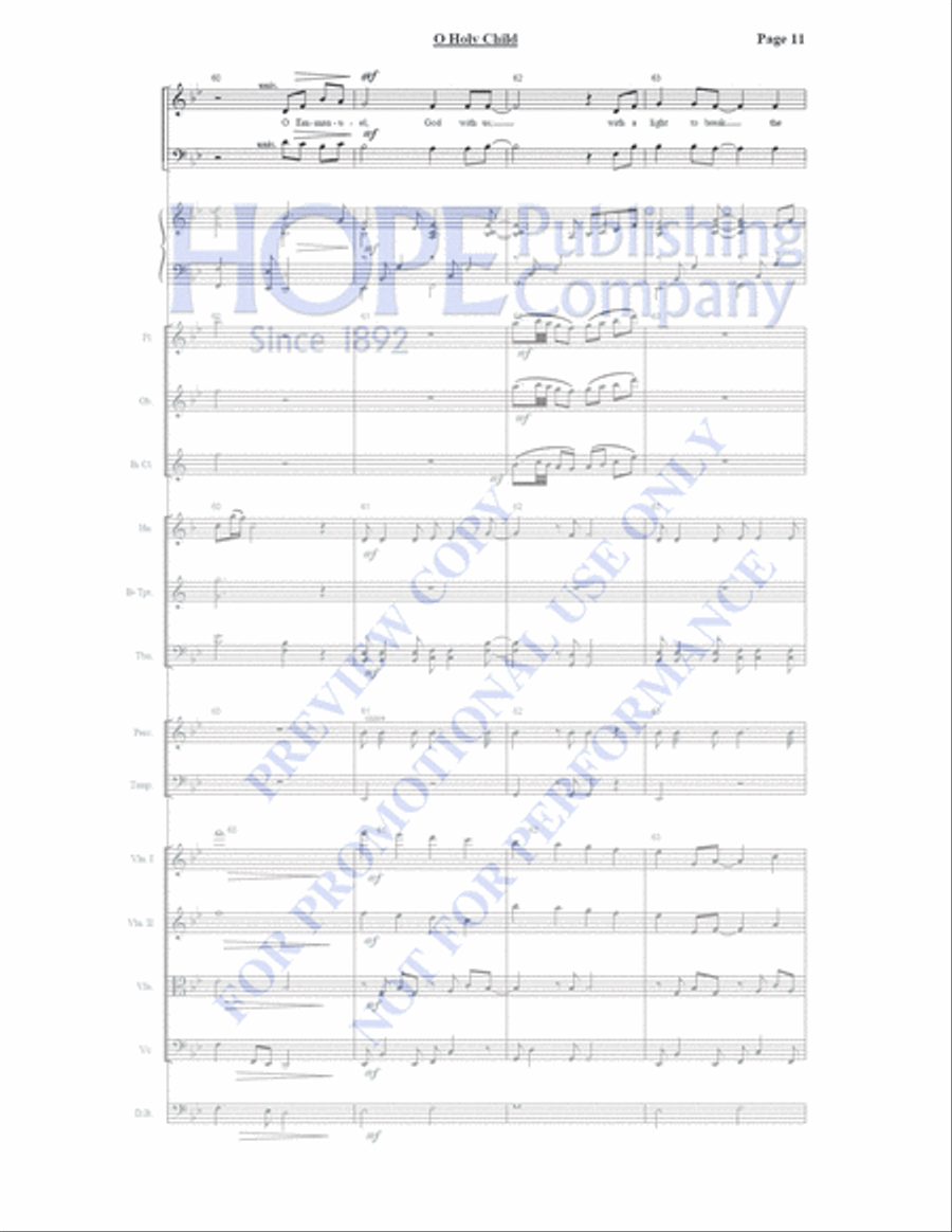O Holy Child of Bethlehem 4-Part scores gallery preview page 12