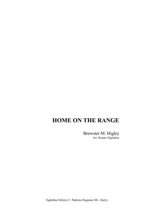HOME ON THE RANGE - For SATB Choir