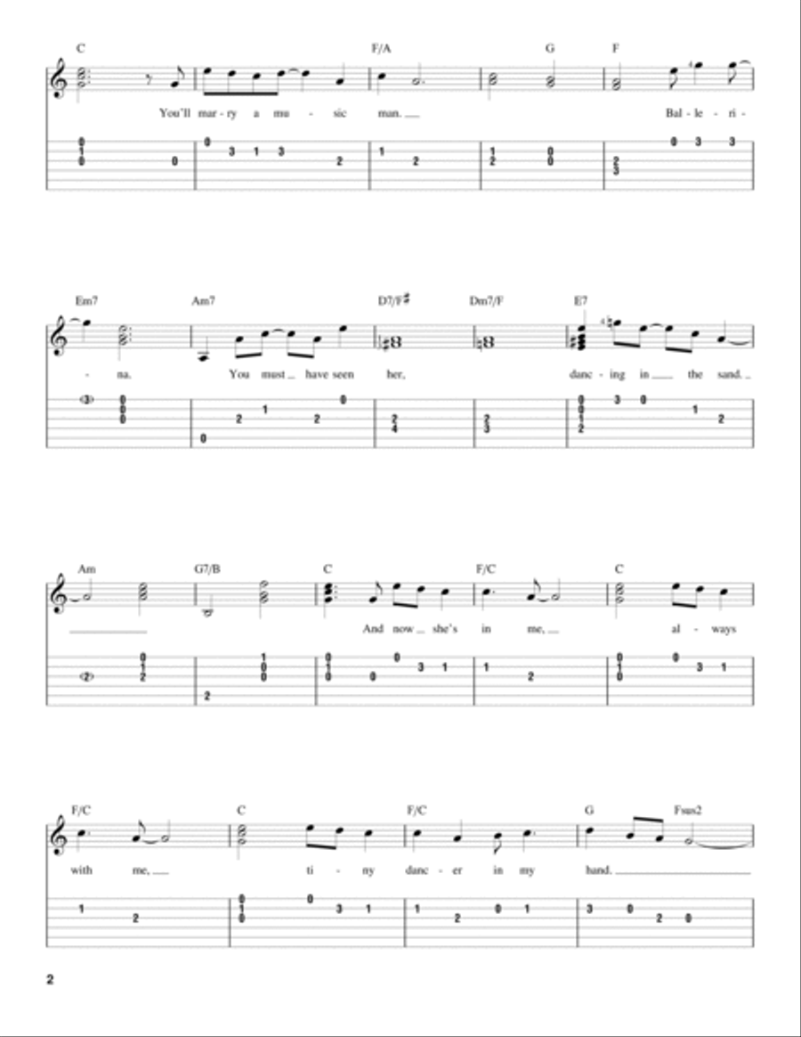 Tiny Dancer Acoustic Guitar scores gallery preview page 2