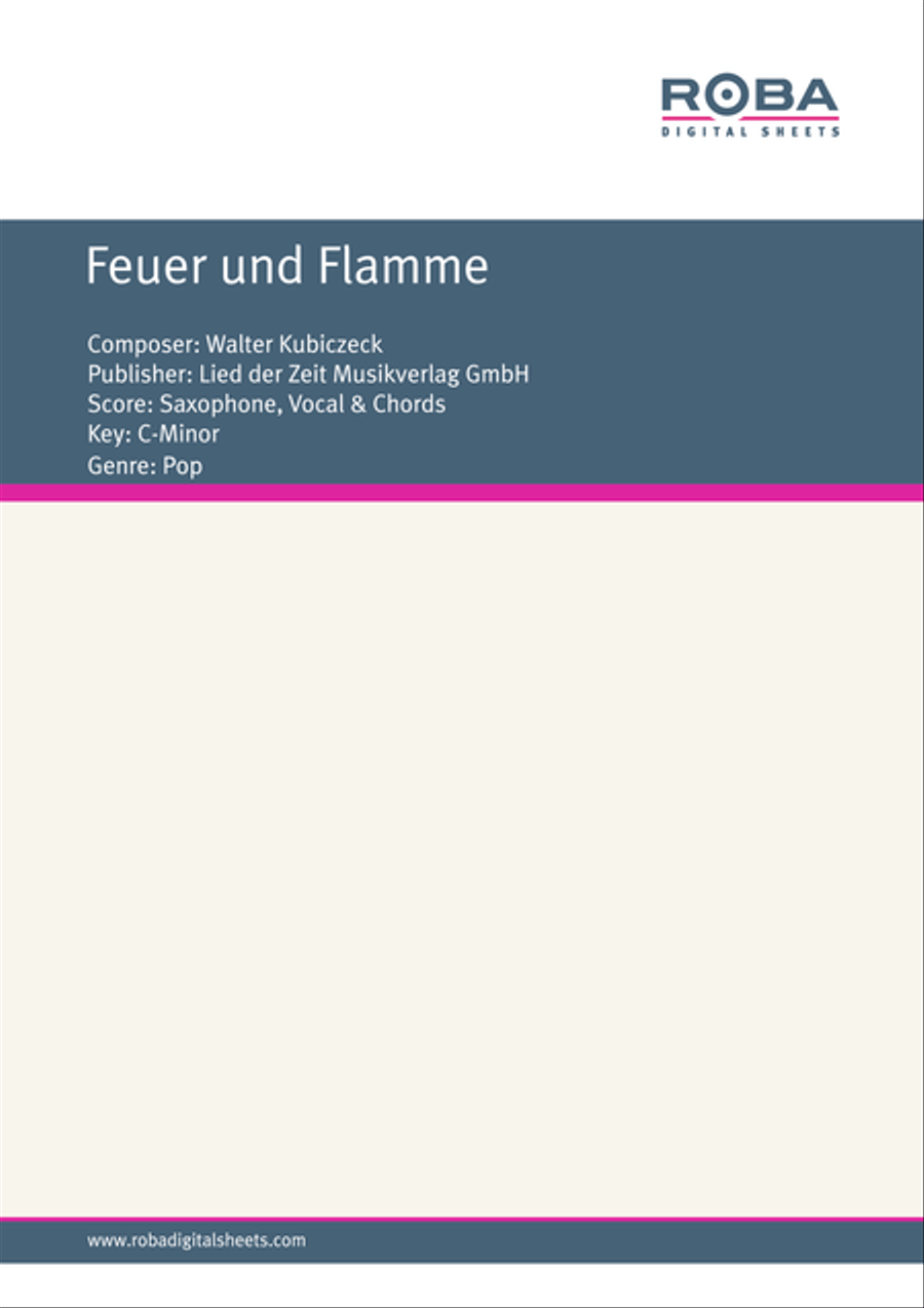 Feuer und Flamme Saxophone scores gallery preview page 1