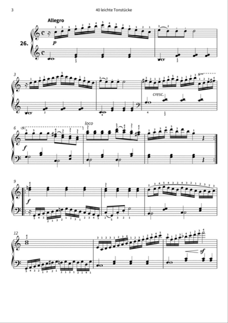 40 leichte Tonstucke 40 leichte Tonstucke Piano scores gallery preview page 5