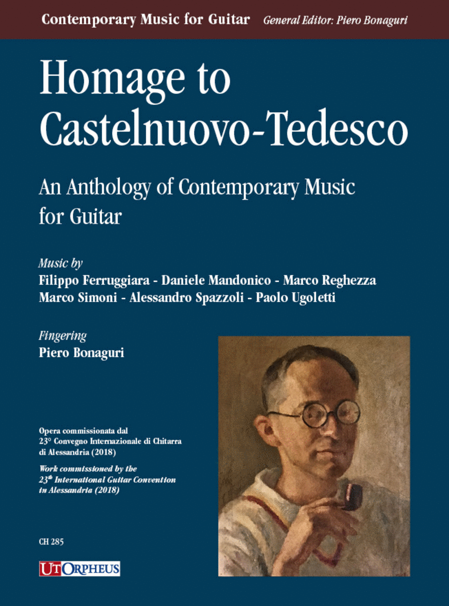 Homage to Castelnuovo-Tedesco. An Anthology of Contemporary Music for Guitar (Ferruggiara, Mandonico, Reghezza, Simoni, Spazzoli, Ugoletti) Acoustic Guitar scores gallery preview page 1