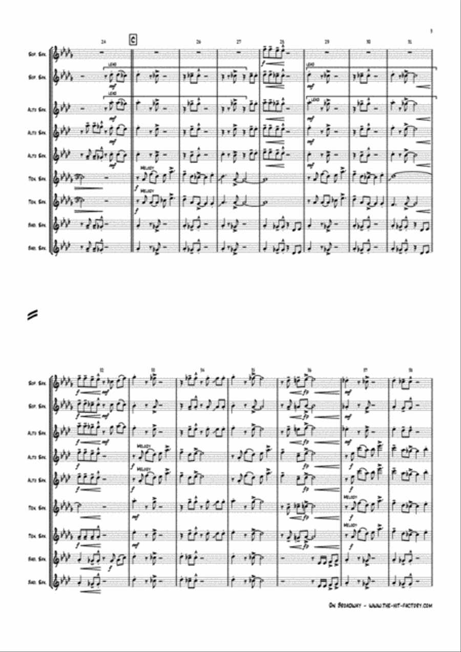 On Broadway Woodwind Ensemble scores gallery preview page 3