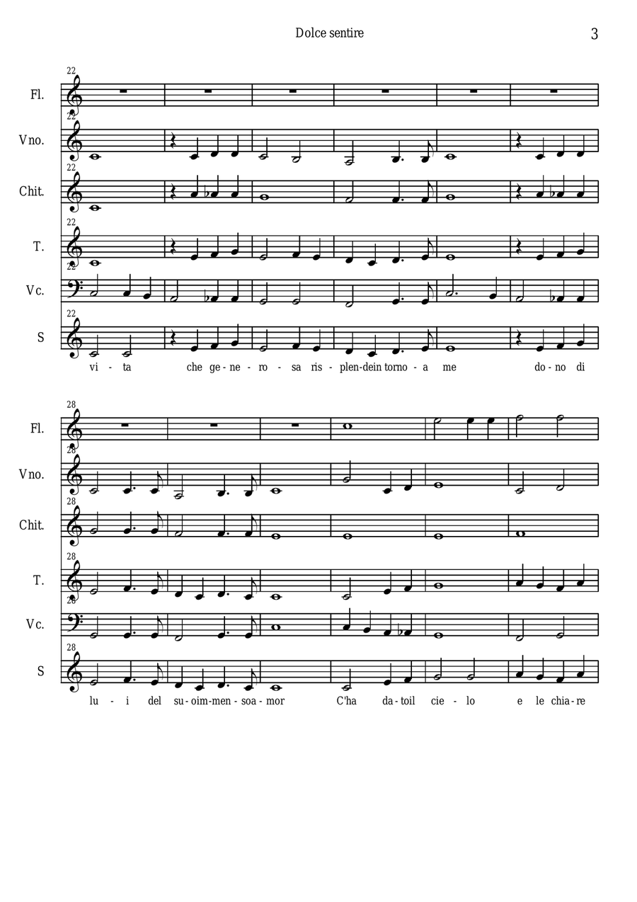 Dolce sentire (Fratello Sole e sorella Luna) Choir scores gallery preview page 3