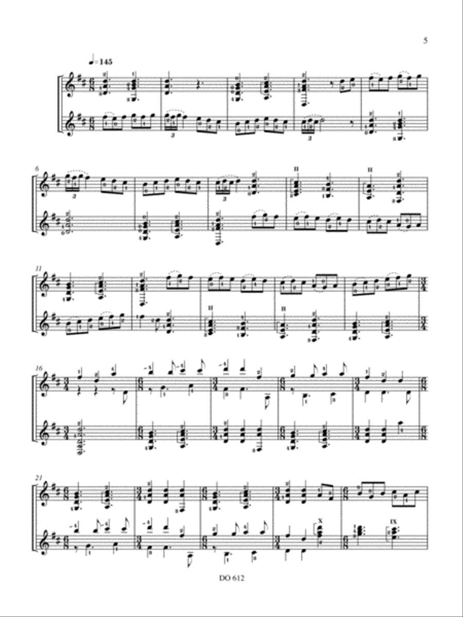 Espanoleta y Canarios Classical Guitar scores gallery preview page 5
