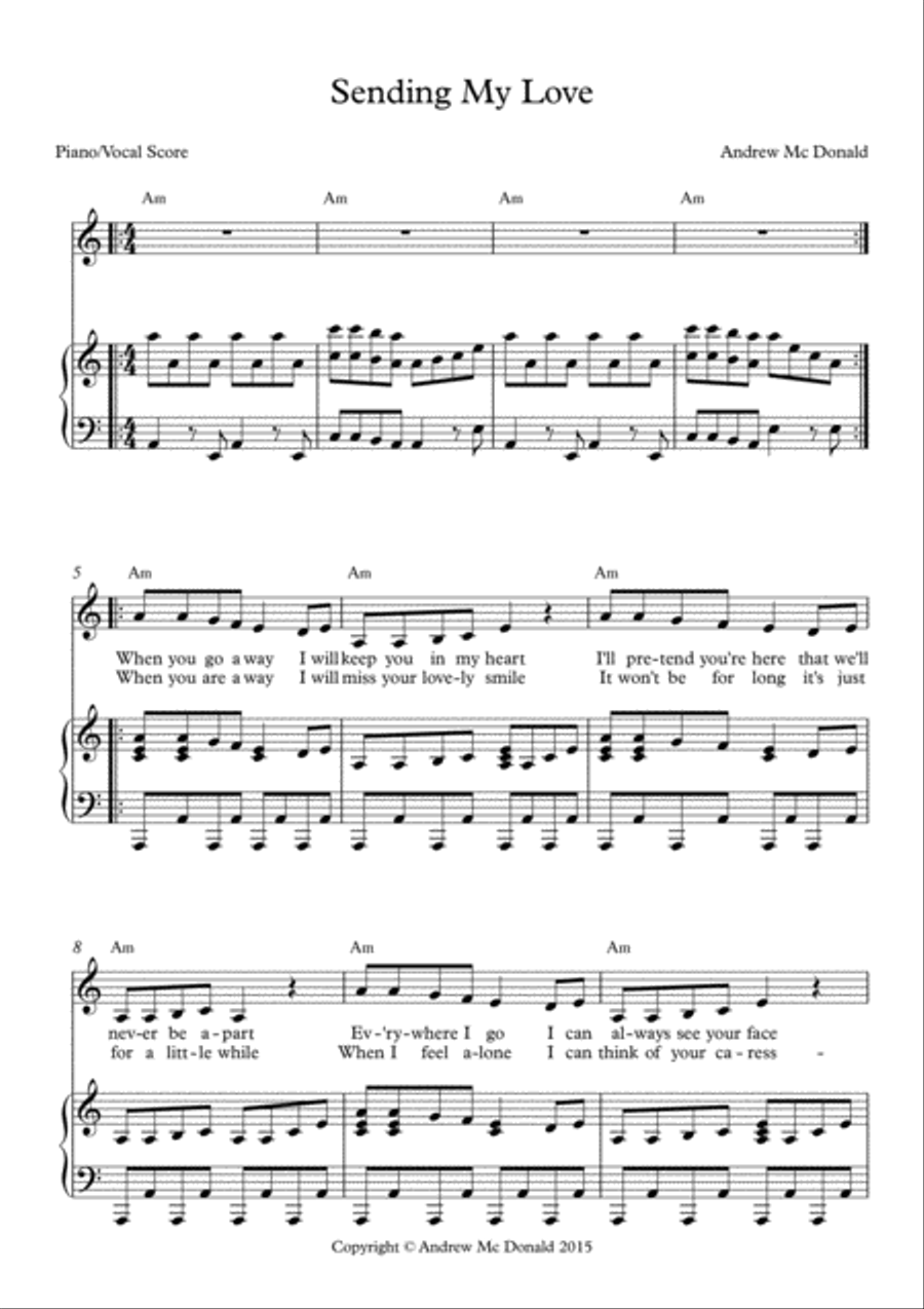 Sending My Love Sending My Love Voice scores gallery preview page 2