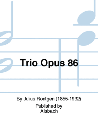 Book cover for Trio Opus 86