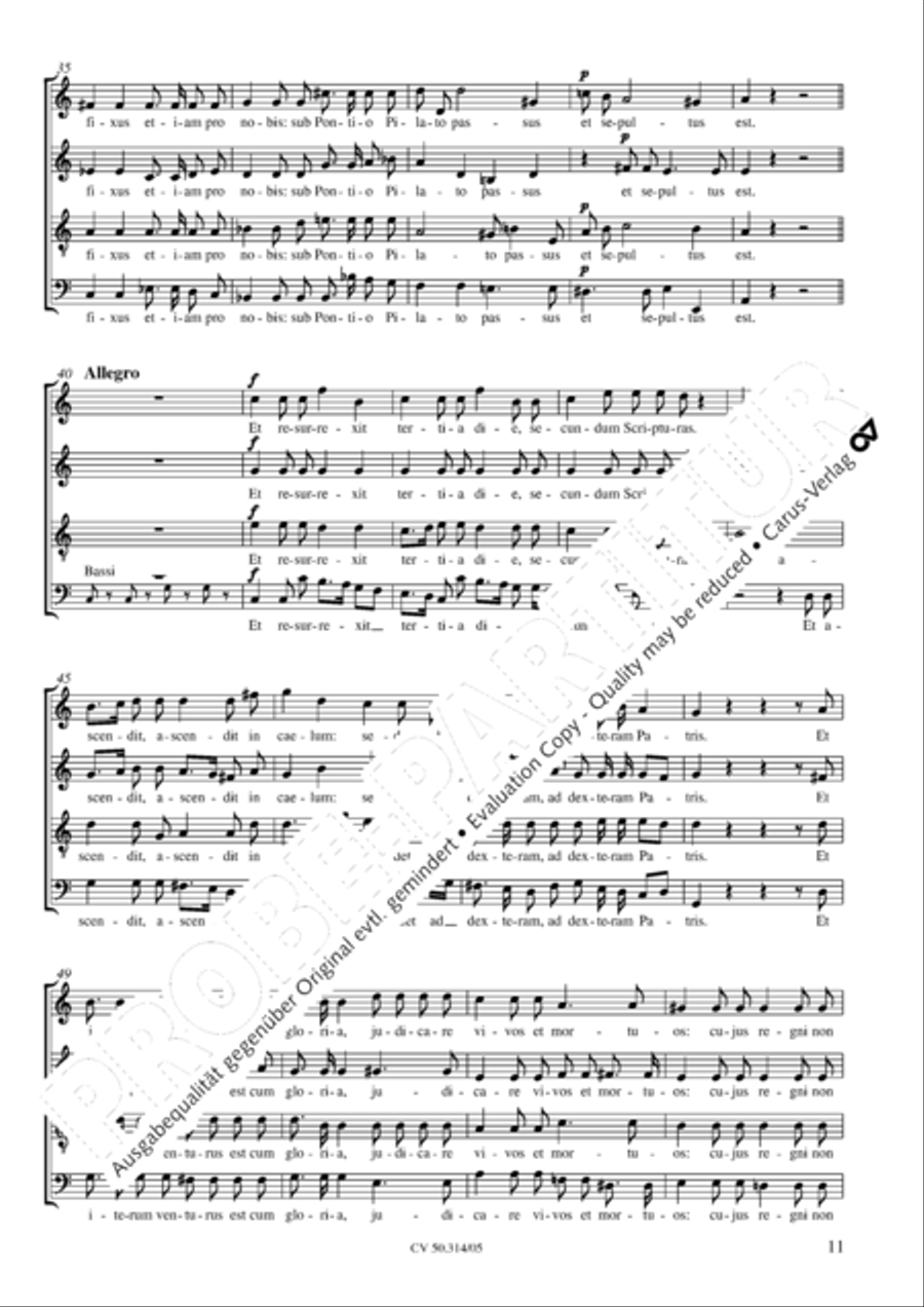 Missa Sancti Joannis Nepomuceni 4-Part scores gallery preview page 12