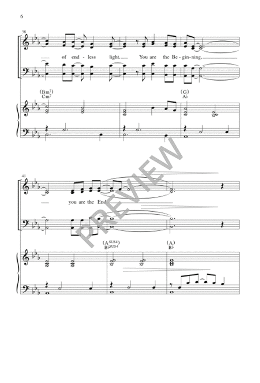 The Beginning and the End 4-Part scores gallery preview page 6
