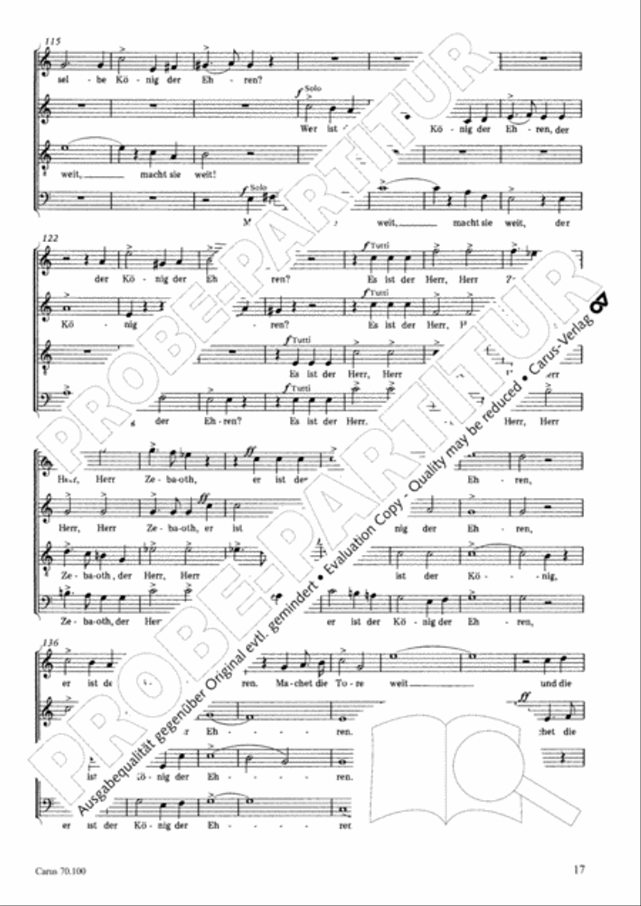 Geistliches Chorbuch der Romantik Choir scores gallery preview page 18
