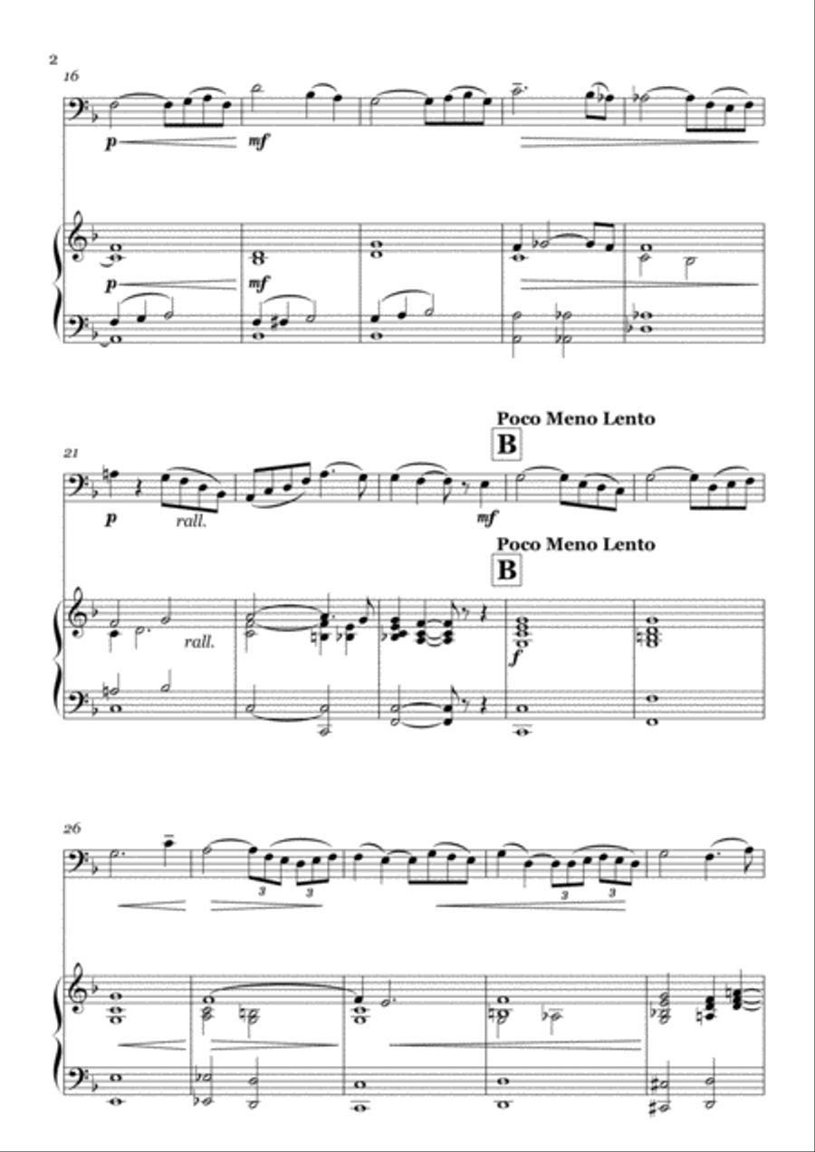 Priere for Euphonium Solo Priere for Euphonium Solo Euphonium scores gallery preview page 4