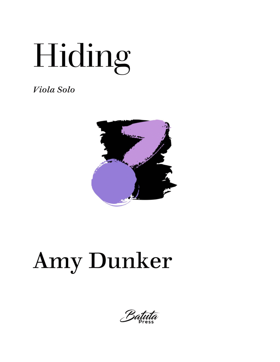 Hiding Hiding Viola Solo scores gallery preview page 1