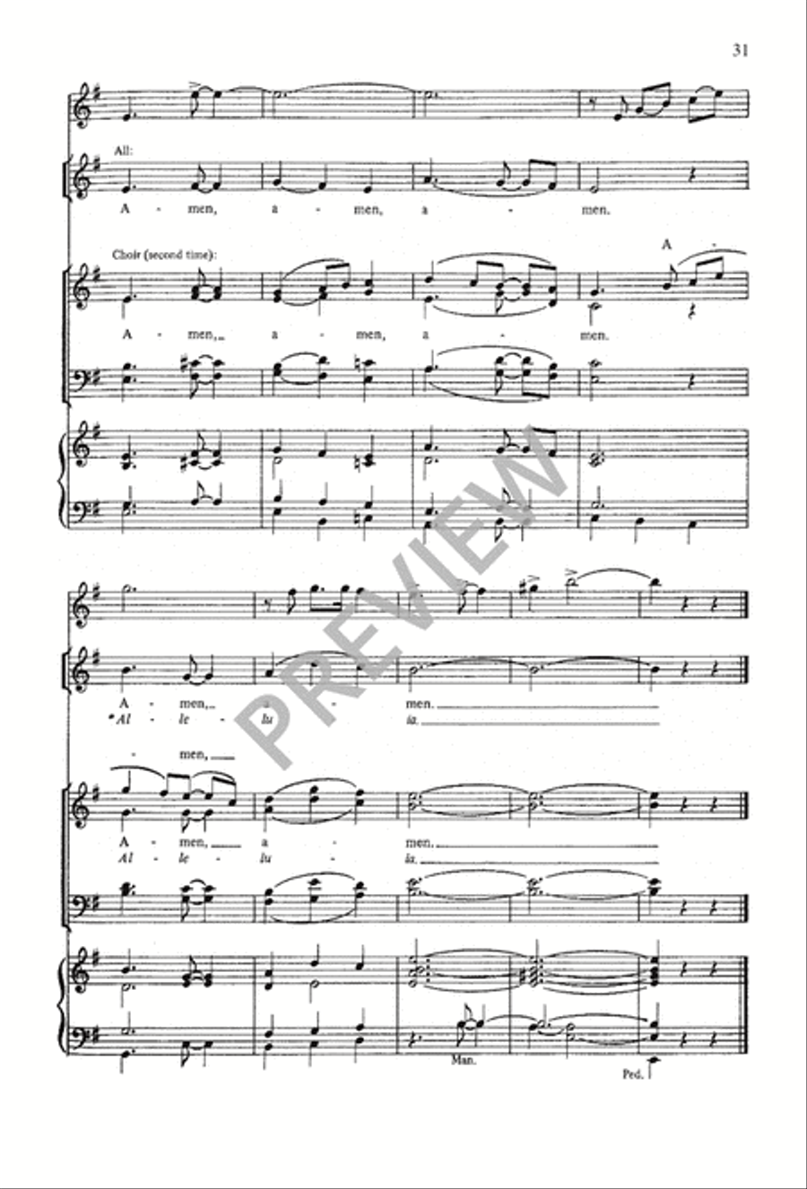 A Mass of Life 4-Part scores gallery preview page 31