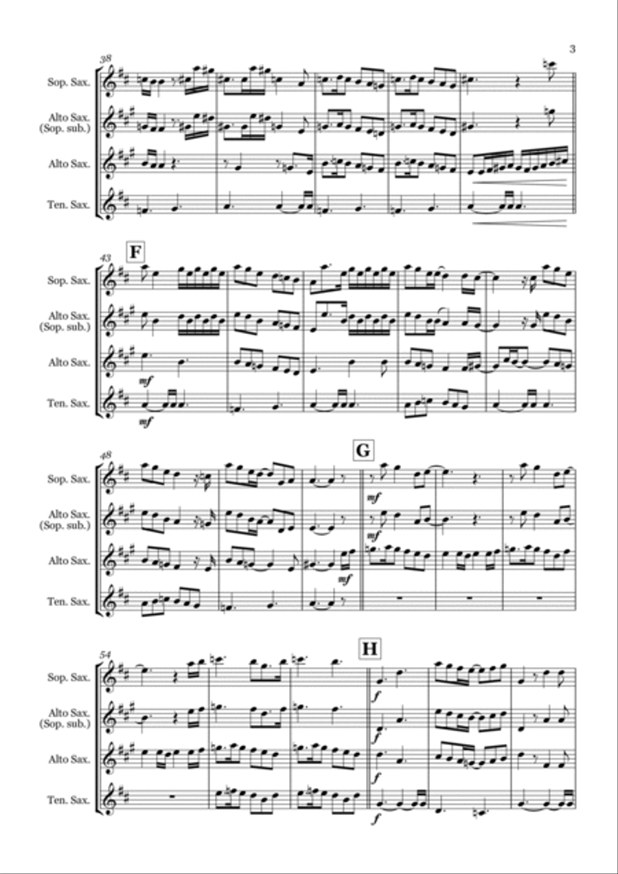 Kiss From A Rose Woodwind Trio scores gallery preview page 3