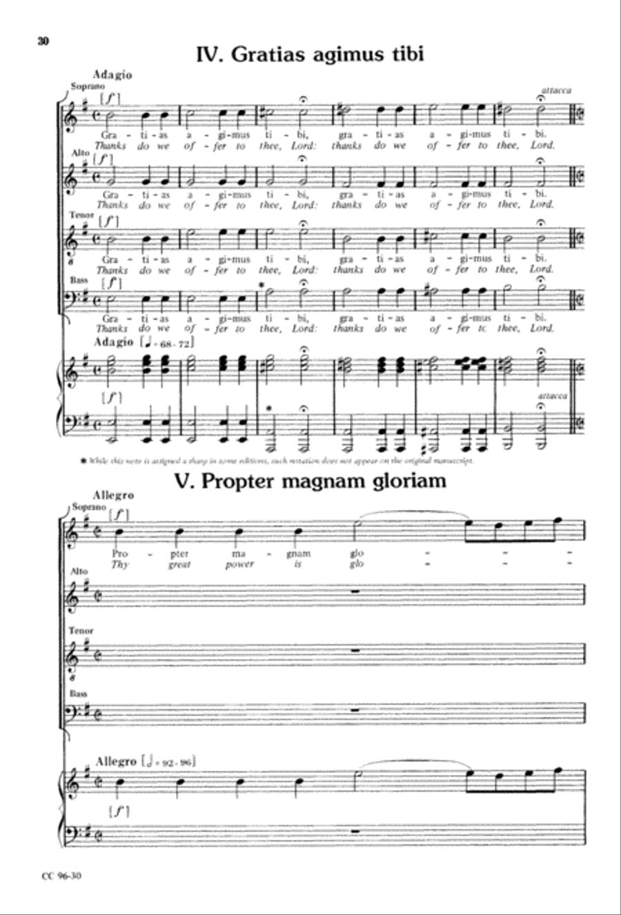 Gloria 4-Part scores gallery preview page 31