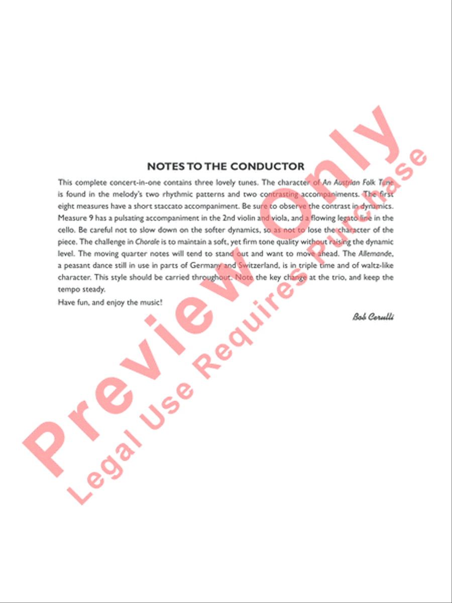 Belwin Beginning String Orchestra Kit #3 String Orchestra scores gallery preview page 3