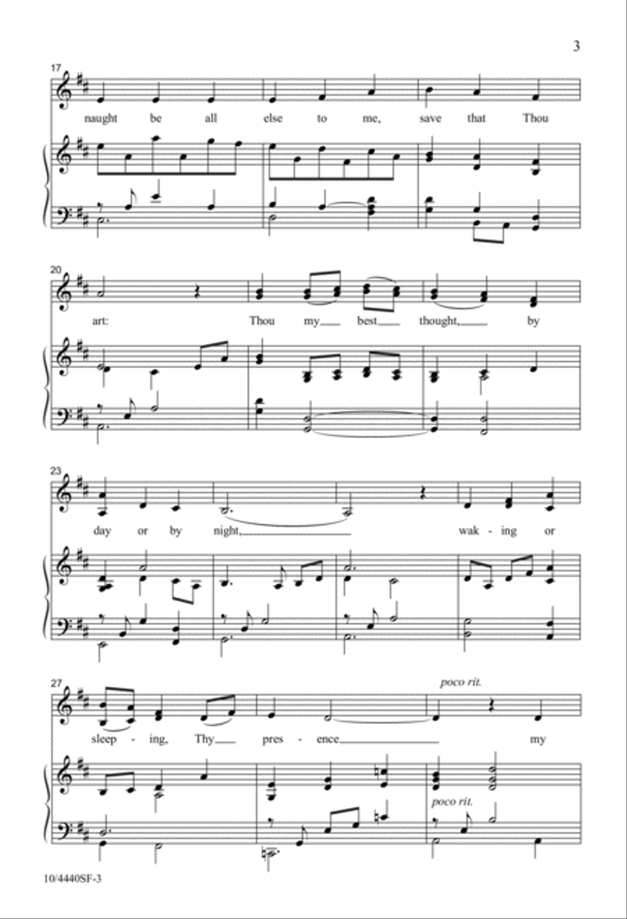 Be Thou My Vision 4-Part scores gallery preview page 3