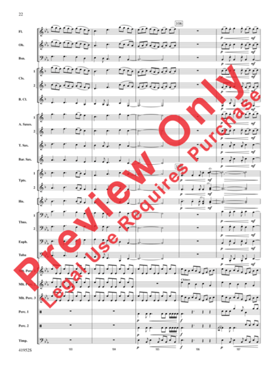 Furaha! Furaha! Concert Band scores gallery preview page 22