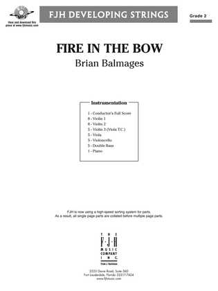 Fire in the Bow: Score