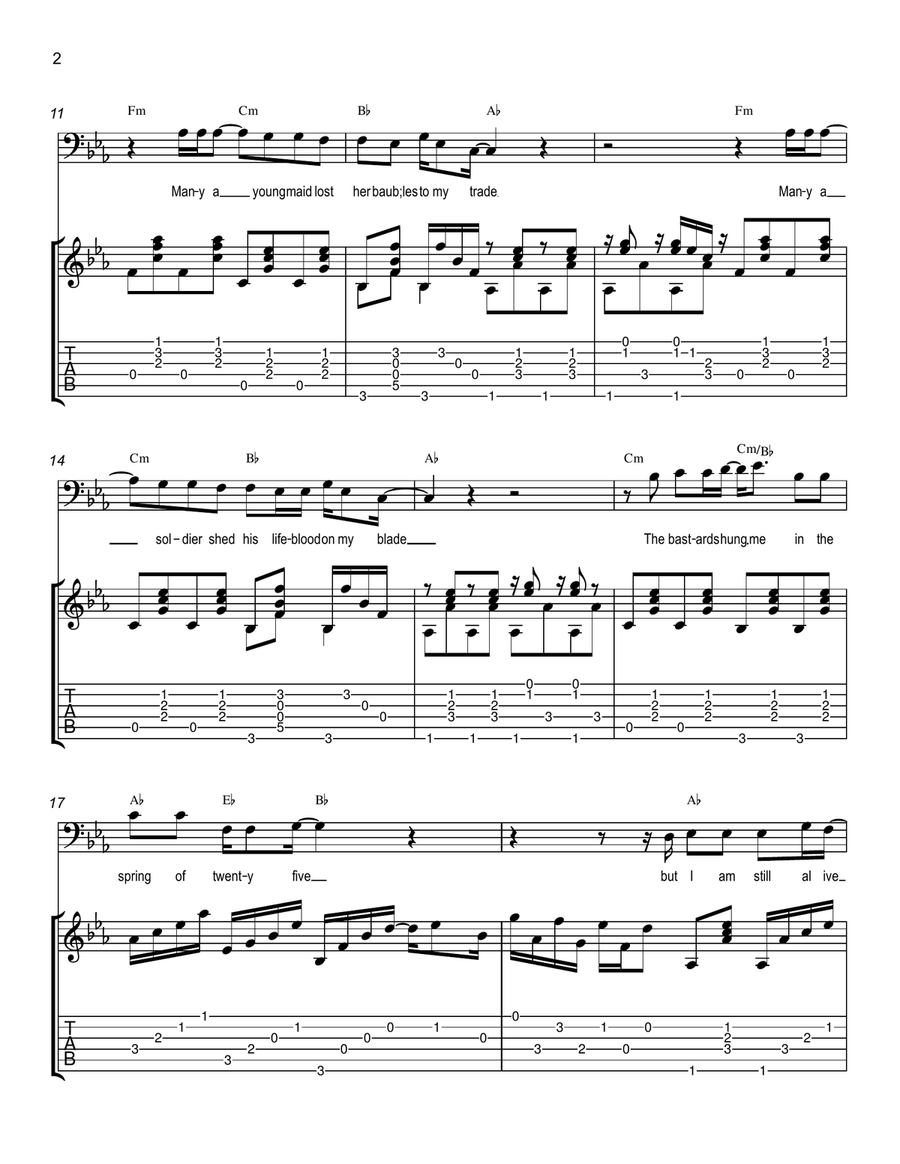 Highwayman (Live) Highwayman (Live) Acoustic Guitar scores gallery preview page 2