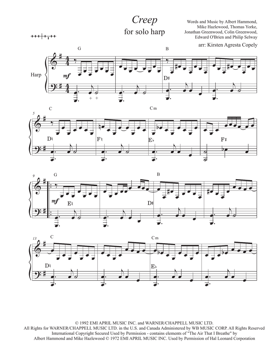 Creep Harp scores gallery preview page 1