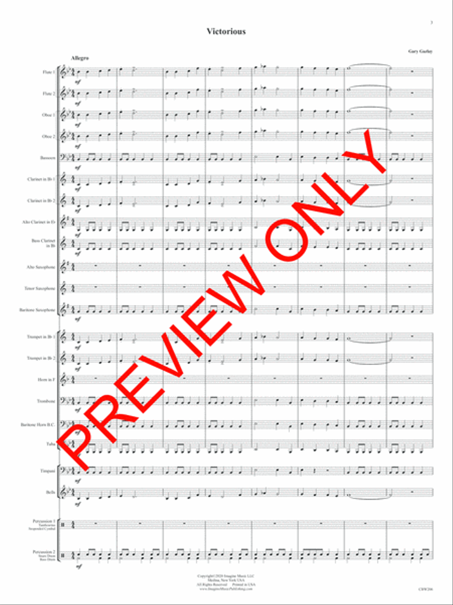 Victorius Concert Band scores gallery preview page 4