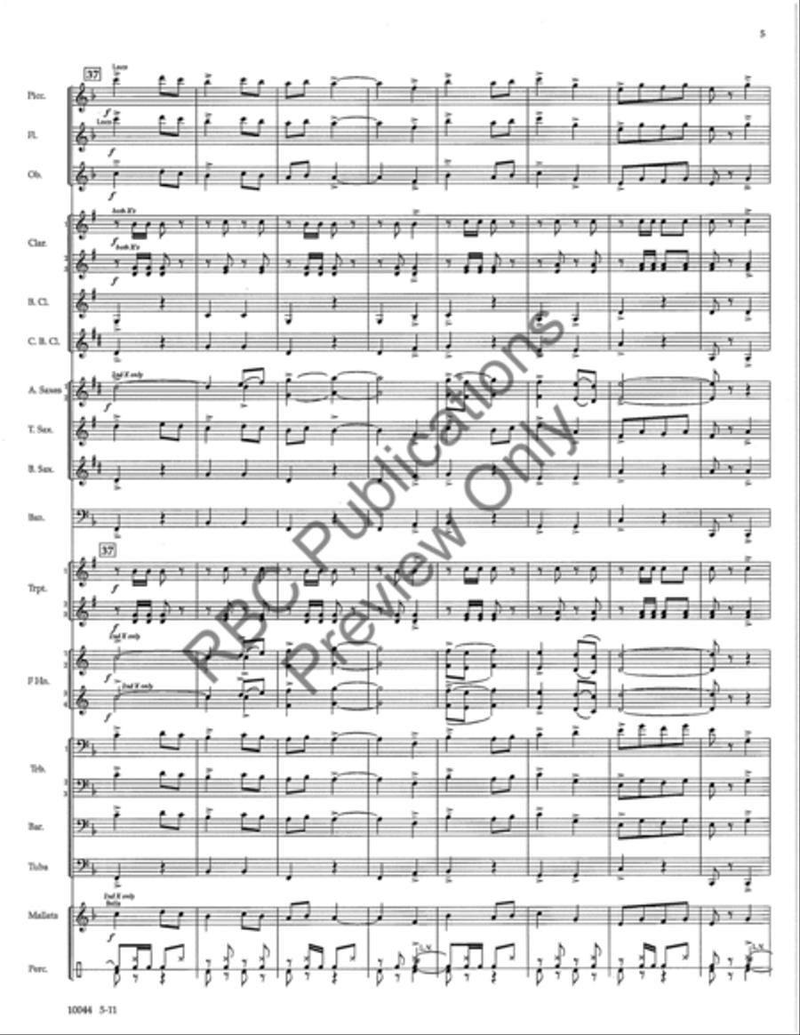 Infinite Horizons Concert Band scores gallery preview page 8