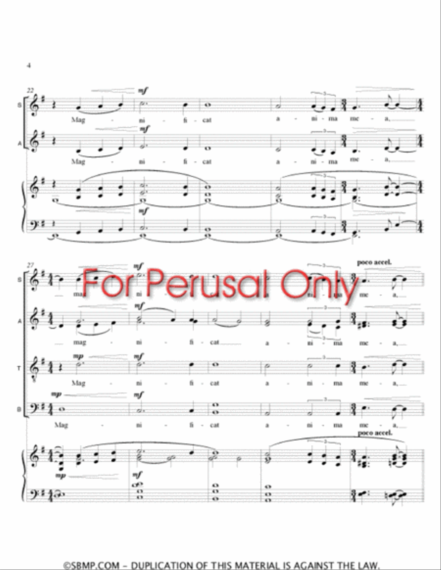 Magnificat 4-Part scores gallery preview page 3