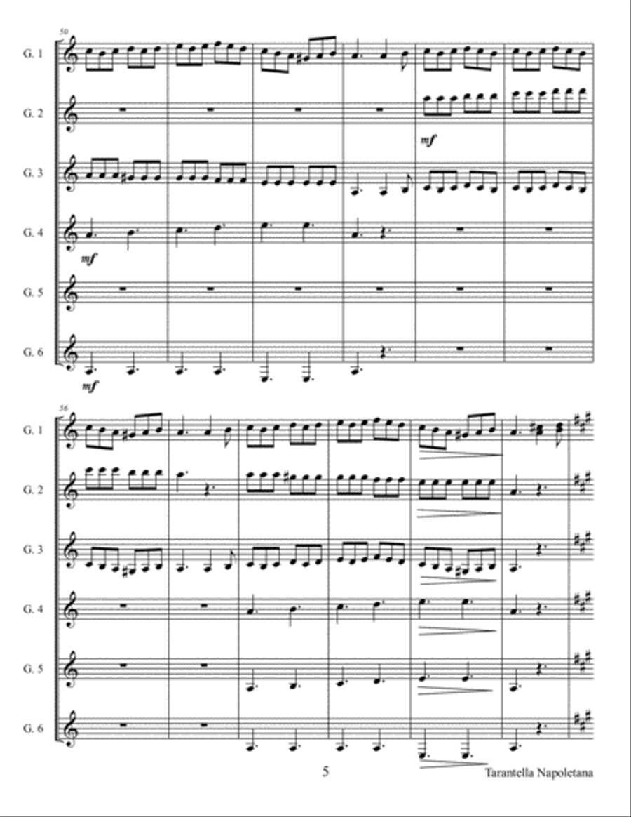 Tarantella Napoletana Tarantella Napoletana Chamber Orchestra scores gallery preview page 5