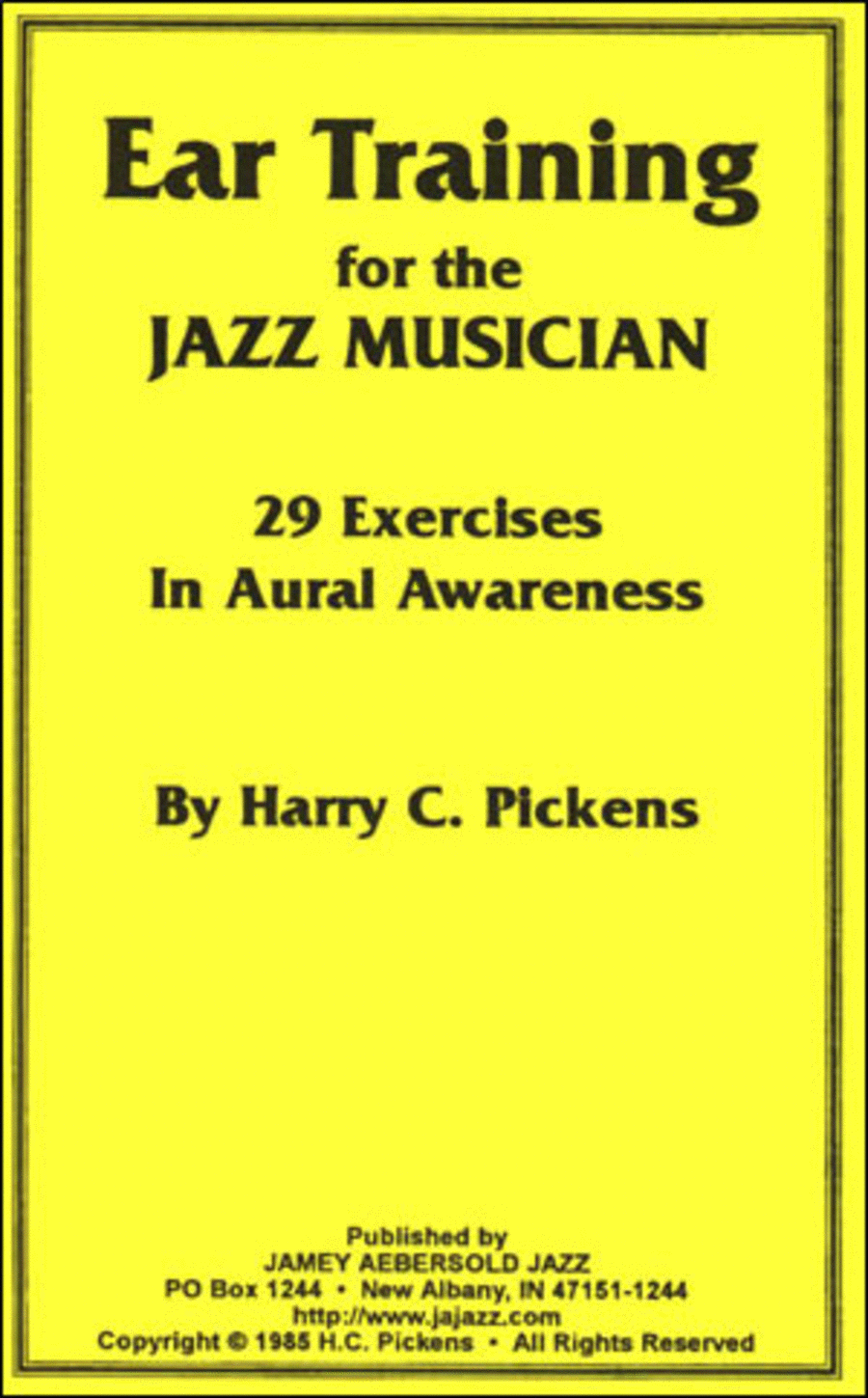 Ear Training For The Jazz Musician - By Harry Pickens Voice scores gallery preview page 1
