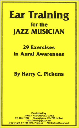 Book cover for Ear Training For The Jazz Musician - By Harry Pickens